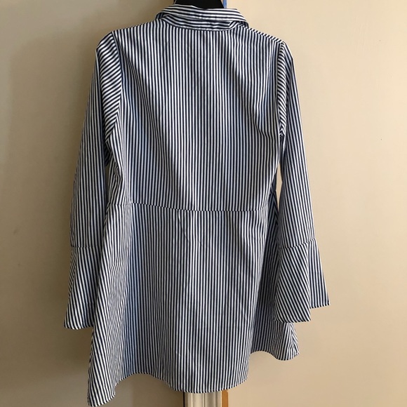 UO Kimchi Blue Striped Bell Sleeve Dress - Picture 3 of 3